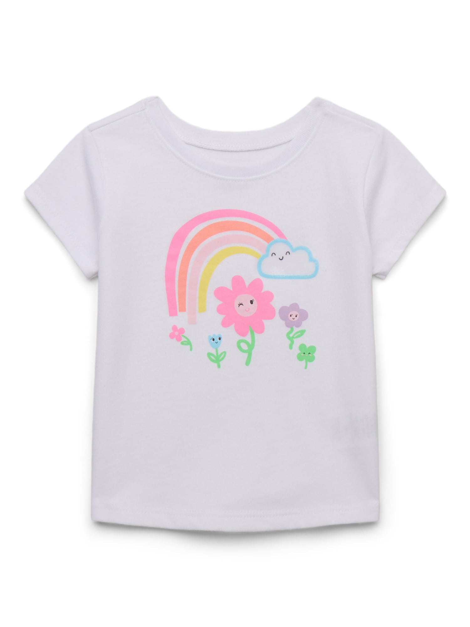 Garanimals Baby Girl Graphic T-Shirt with Short Sleeves, Sizes 0M-24M