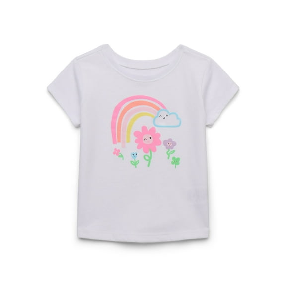 Garanimals Baby Girl Graphic T-Shirt with Short Sleeves, Sizes 0M-24M