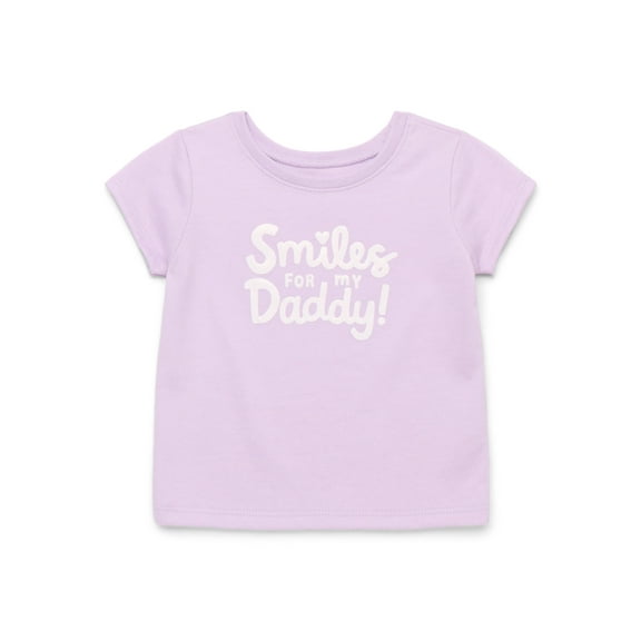 Garanimals Baby Girl Graphic T-Shirt with Short Sleeves, Sizes 0M-24M