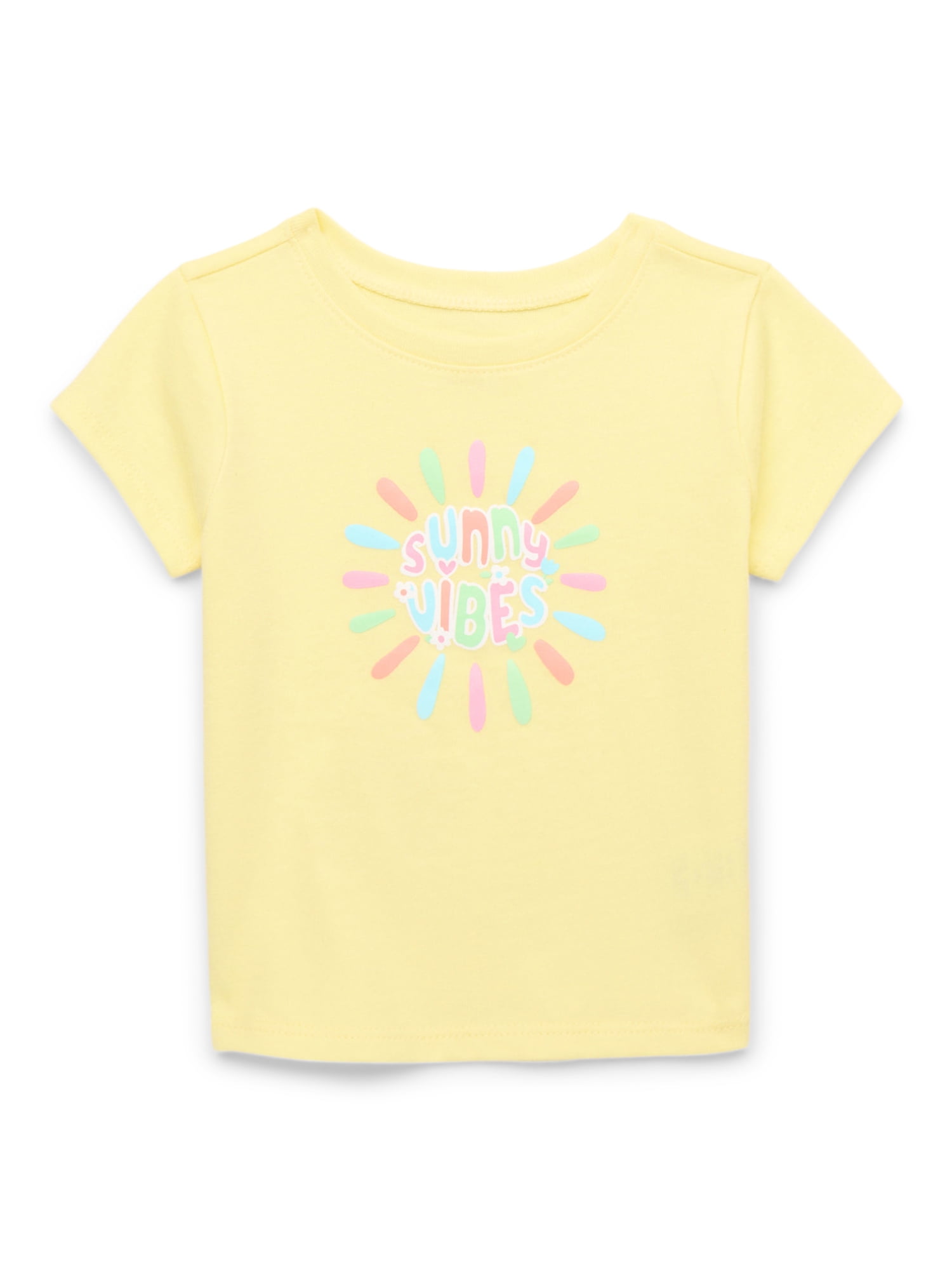 Garanimals Baby Girl Graphic T-Shirt with Short Sleeves, Sizes 0M-24M