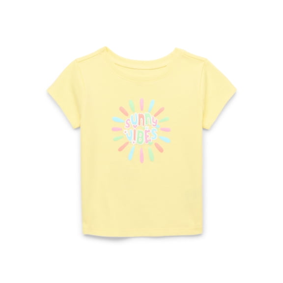 Garanimals Baby Girl Graphic T-Shirt with Short Sleeves, Sizes 0M-24M