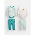 thumbnail image 1 of Garanimals Baby Girl Holiday 4 PC outfit Set, Sizes 0M-24M, 1 of 8