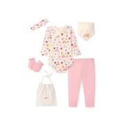 Garanimals Newborn & Baby 100% Cotton Newborn Essentials Set, Sizes Newborn–9M, 5-Piece
