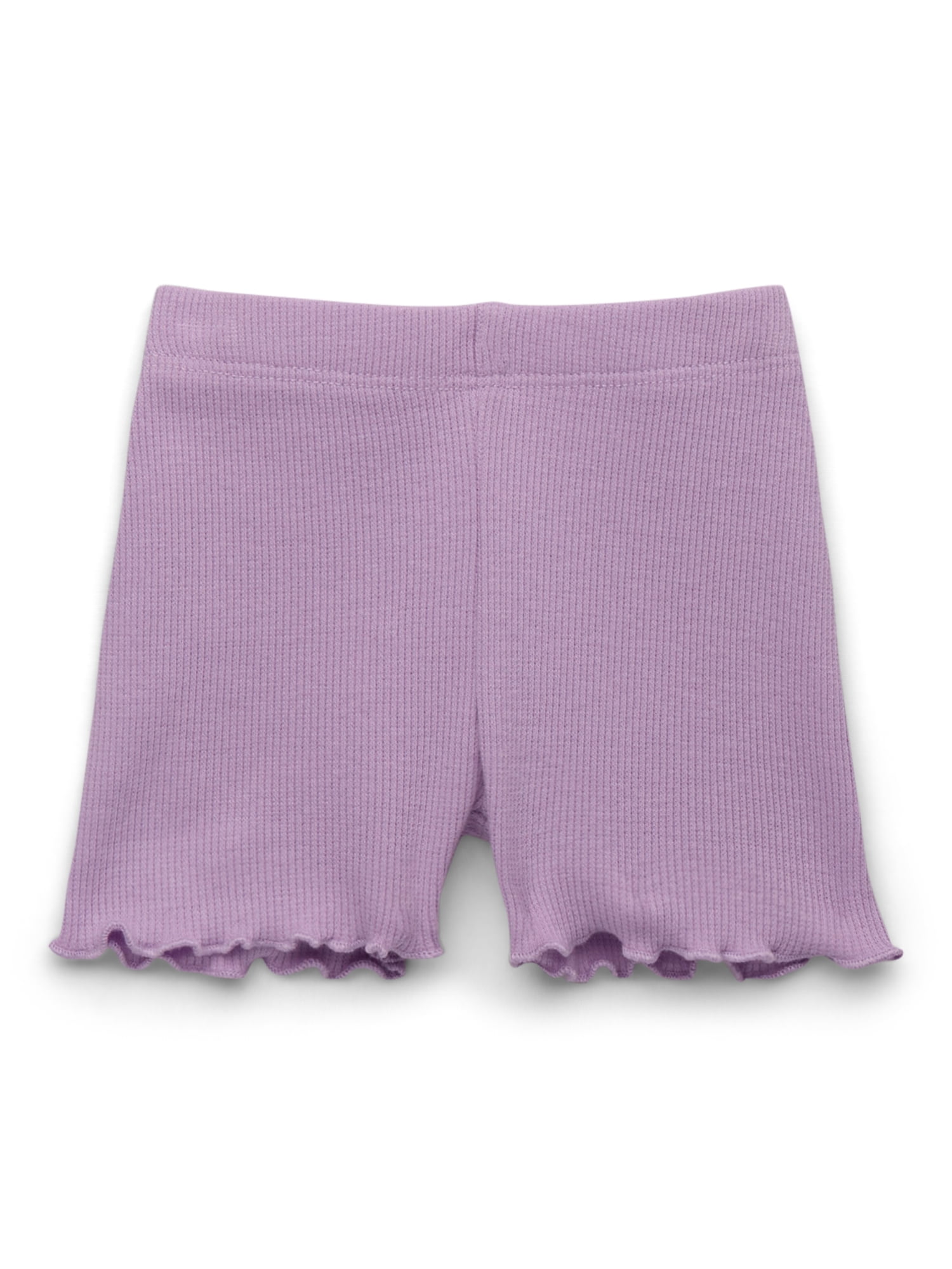 Garanimals Baby Girl Lettuce Hem Biker Shorts, Sizes 0-24 Months