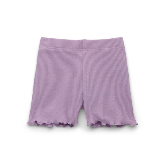 Garanimals Baby Girl Lettuce Hem Biker Shorts, Sizes 0-24 Months