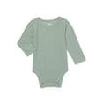 thumbnail image 1 of Garanimals Baby Girl Long Sleeve Pointelle Bodysuit, Sizes 0-24 Months, 1 of 4