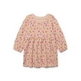 thumbnail image 1 of Garanimals Baby Girls Print Babydoll Dress with Long Sleeves, Sizes 0M-24M, 1 of 4