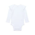 thumbnail image 1 of Garanimals Baby Girl Long Sleeve Rib Bodysuit, Sizes 0-24 Months, 1 of 3