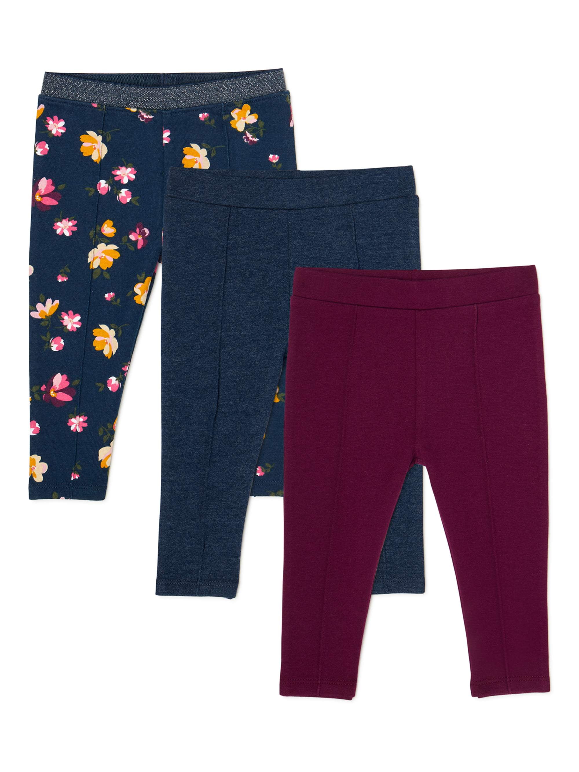 Garanimals Baby Girl Pintuck Pants, 3Pack