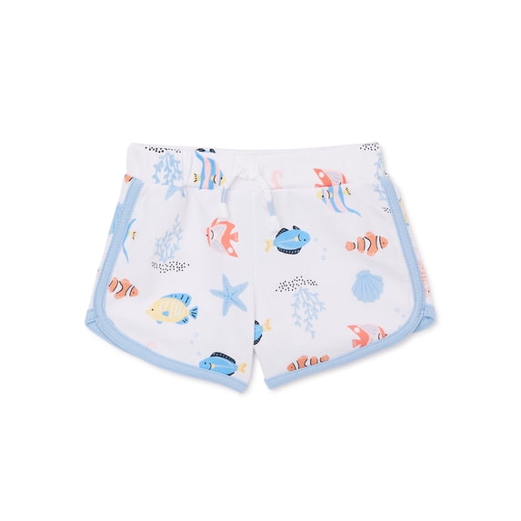 Garanimals Baby Girl Print Dolphin Hem Shorts, Sizes 0-24M