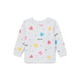 thumbnail image 1 of Garanimals Baby Girl Print Fleece Sweatshirt, Sizes 6/9-24 Months, 1 of 4