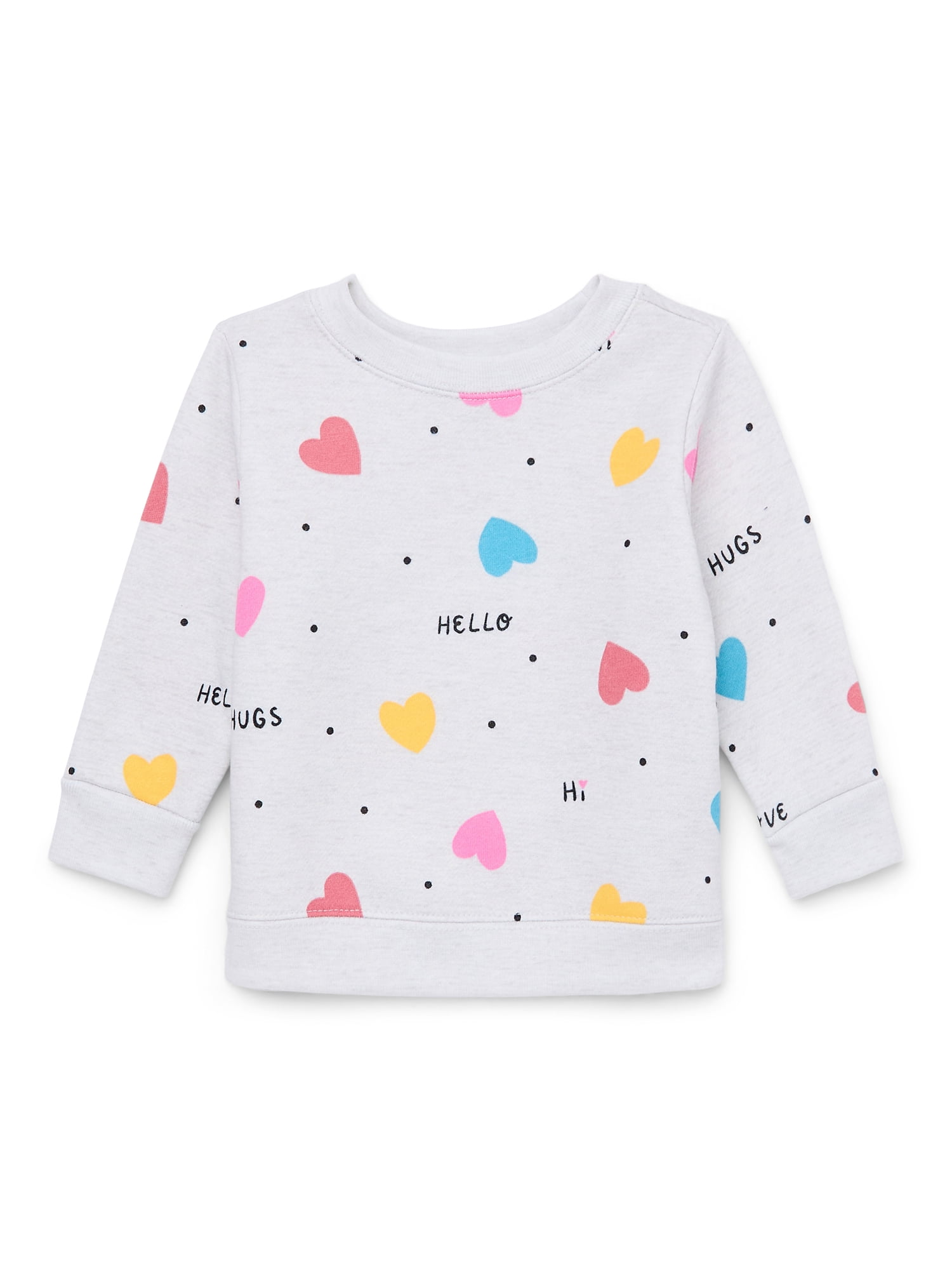 New Baby Girl Sweat Shirt With Hoddie In Fleece Stuff In Grey Color From 6M To 4 Years main image 1