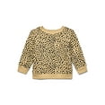 thumbnail image 1 of Garanimals Baby Girl Print Fleece Sweatshirt, Sizes 6/9-24 Months, 1 of 3