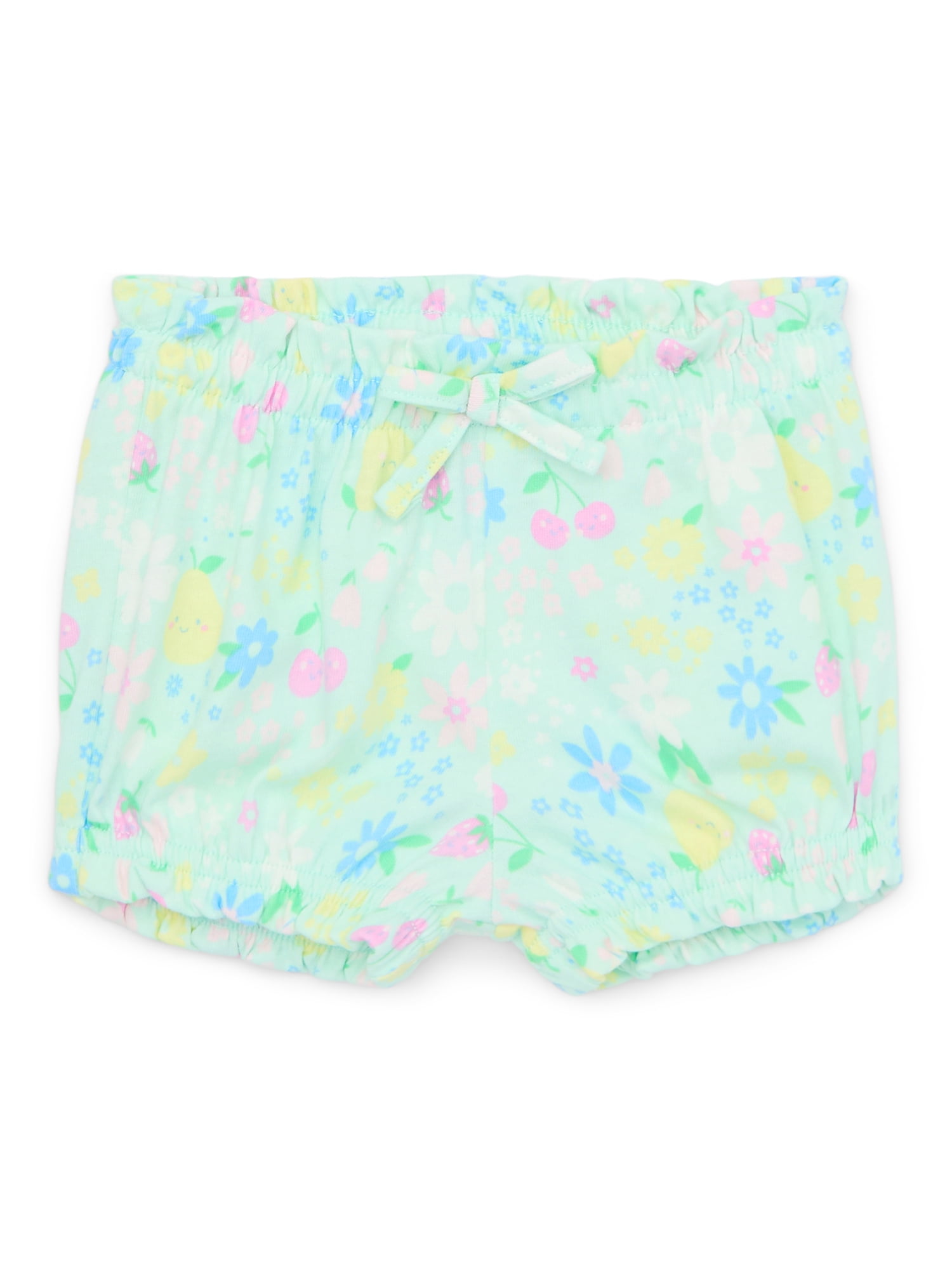 Garanimals Baby Girl Print Ruffle Bubble Shorts, Sizes 0-24 Months