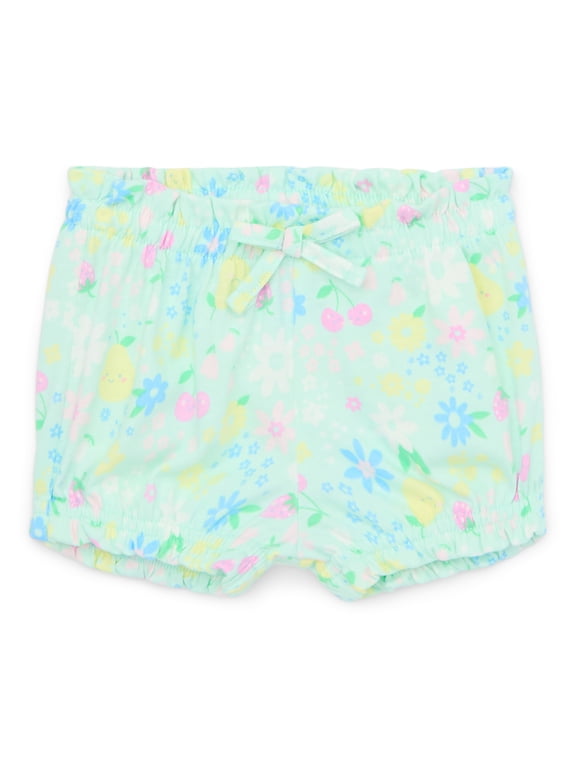 Baby Girl Print Ruffle Bubble Shorts, Sizes 0-24 Months