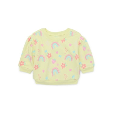 Garanimals Baby Girl Printed Fleece Top, Sizes 0-24 Months
