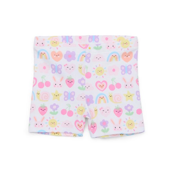 Garanimals Baby Girl Printed Jersey Bike Shorts, Sizes 0-24 Months