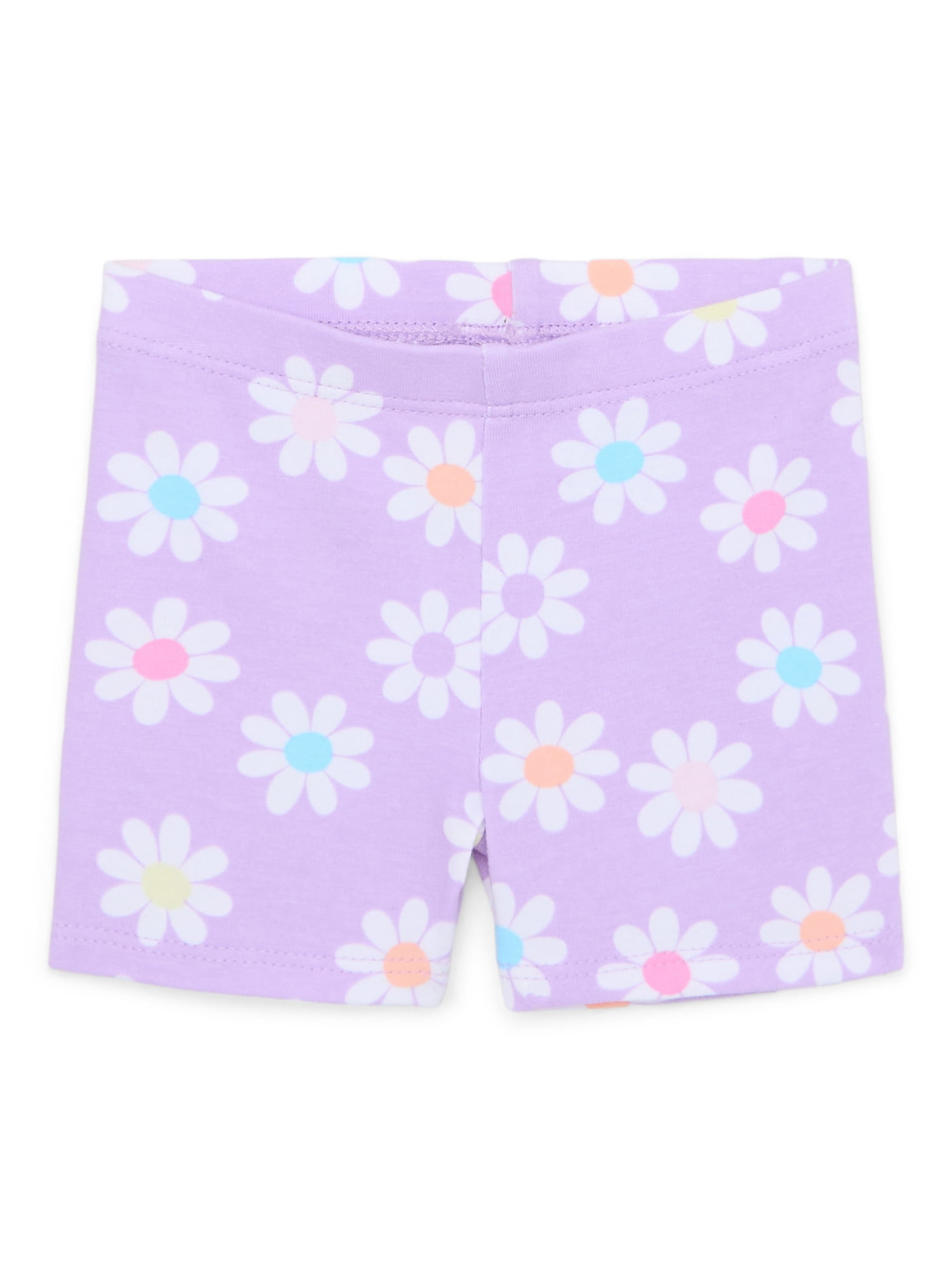 Garanimals Baby Girl Printed Jersey Bike Shorts, Sizes 0-24 Months
