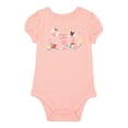 thumbnail image 1 of Garanimals Baby Girl Puff Short Sleeve Graphic Bodysuit, Sizes 0-24 Months, 1 of 4