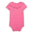 thumbnail image 1 of Garanimals Baby Girl Ruffle Collar Pointelle Bodysuit, Sizes 0-24 Months, 1 of 4