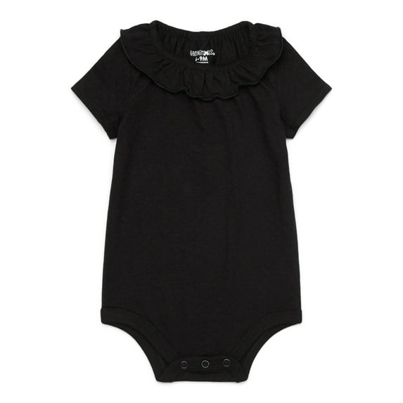 Garanimals Baby Girl Ruffle Collar Pointelle Bodysuit, Sizes 0-24 Months
