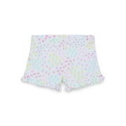 Garanimals Baby Girl Ruffle Edge Printed Rib Shorts, Sizes 0-24 Months