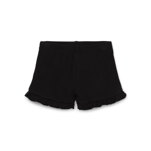 Garanimals Baby Girl Rib Ruffle Edge Shorts, Sizes 0-24 Months