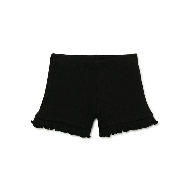 Garanimals Baby Girl Ruffle Edge Solid Shorts, Sizes 0-24 Months