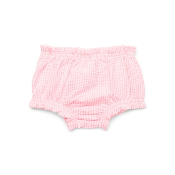 Garanimals Baby Girl Seersucker Ruffle Bloomer Shorts, Sizes 0-24 Months