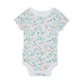 thumbnail image 1 of Garanimals Baby Girl Short Sleeve Print Rib Bodysuit, Sizes 0-24 Months, 1 of 4