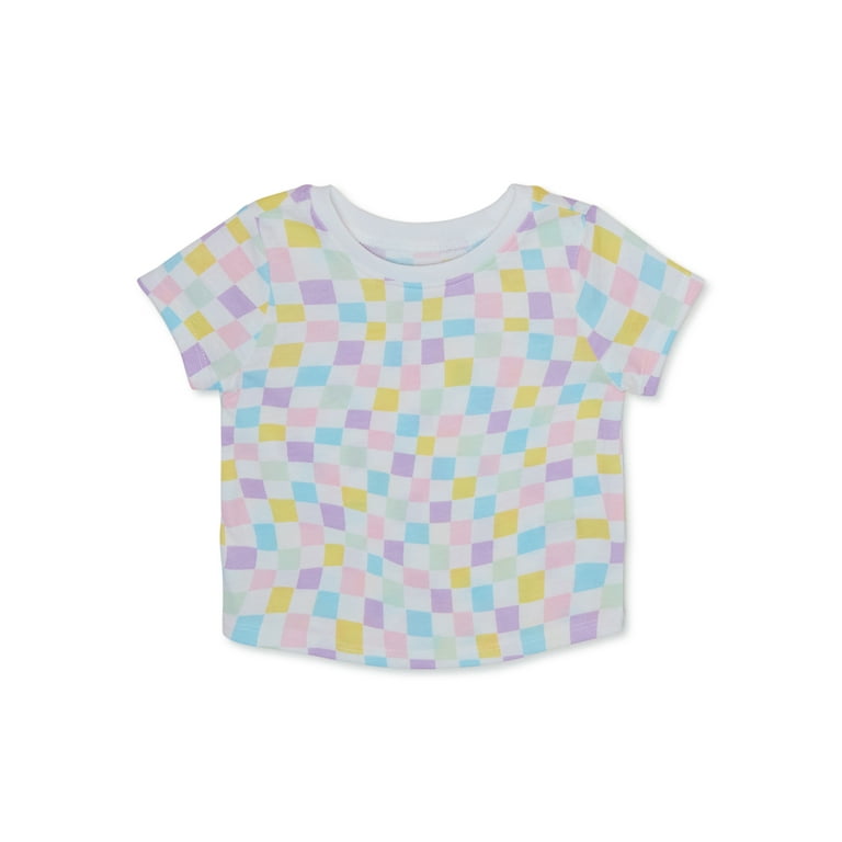 LIGHT PINK PATTERNED SHORT SLEEVE RELAXED FIT T-SHIRT, BABY LIGHT PINK PATTERNED SHORT SLEEVE RELAXED FIT T-SHIRT, BABY