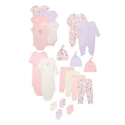 Garanimals Newborn Baby Boys & Girls Cotton Gift Set, Sizes Newborn-6/9 Months, 20-Piece