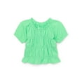 thumbnail image 1 of Garanimals Baby Girl Smocked Short Sleeve Top, Sizes 0-24 Months, 1 of 3