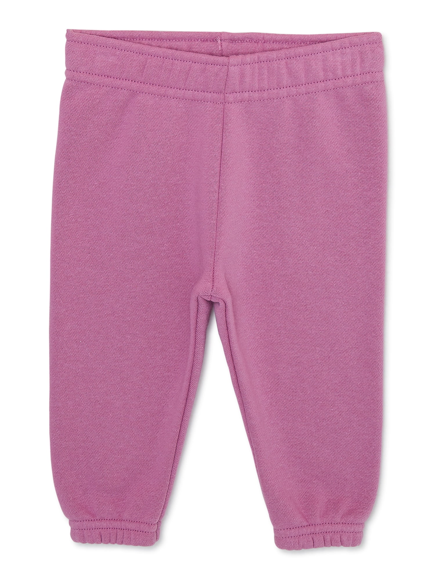 Garanimals Baby Girl Solid Fleece Joggers, Size 624 Months