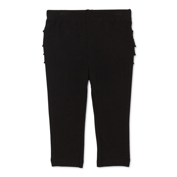 Garanimals Baby Girl Solid Leggings with Ruffles, Sizes 0/3M 24M