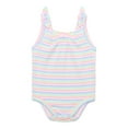 thumbnail image 1 of Garanimals Baby Girl Striped Rib Bow Strap Bodysuit, Sizes 0-24 Months, 1 of 3