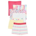 Garanimals Baby Girl & Toddler Girl Soffee and Biker Short Multipack, 6