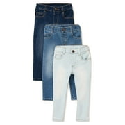 Garanimals Baby Girl and Toddler Girl Skinny Denim Multipack, 3-Piece (12M-5T)