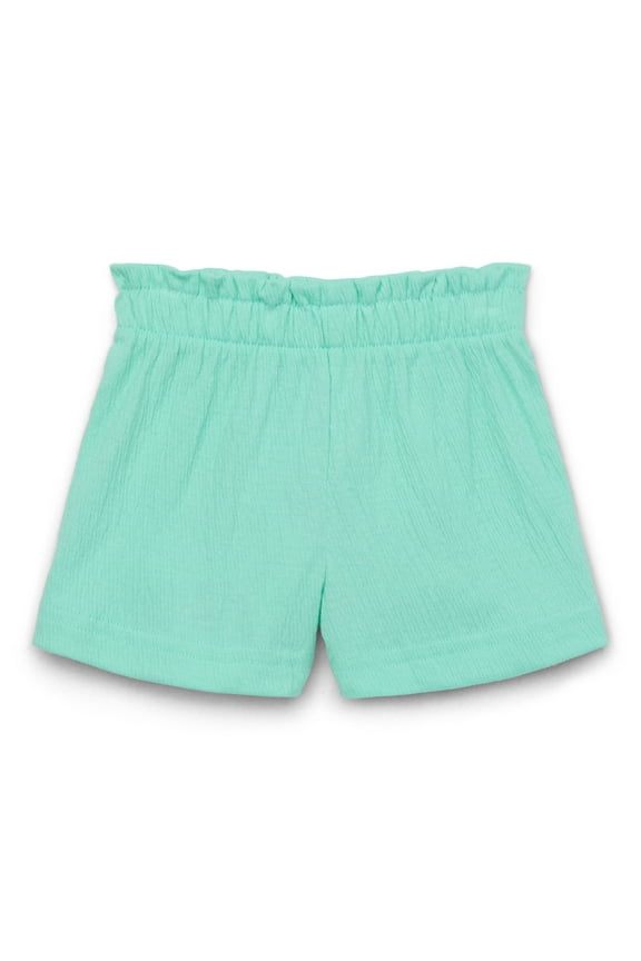 Baby Girls Crinkle Jersey Paper Bag Waist Shorts, Sizes 0-24M