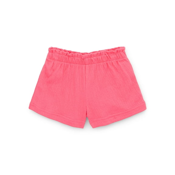 Garanimals Baby Girls Crinkle Jersey Paper Bag Waist Shorts, Sizes 0-24M