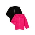 thumbnail image 1 of Garanimals Baby Girls French Terry Hoodie, 2-Pack, Sizes 0/3M-24M, 1 of 5