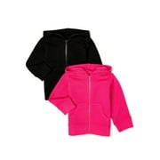 Garanimals Baby Girls French Terry Hoodie, 2-Pack, Sizes 0/3M-24M