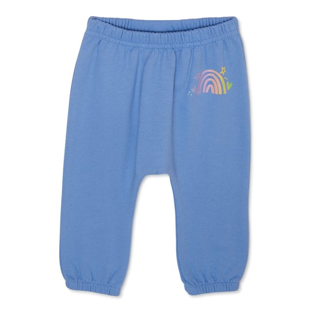 Garanimals Baby Girls Graphic Fleece Pants, Sizes 024 Months