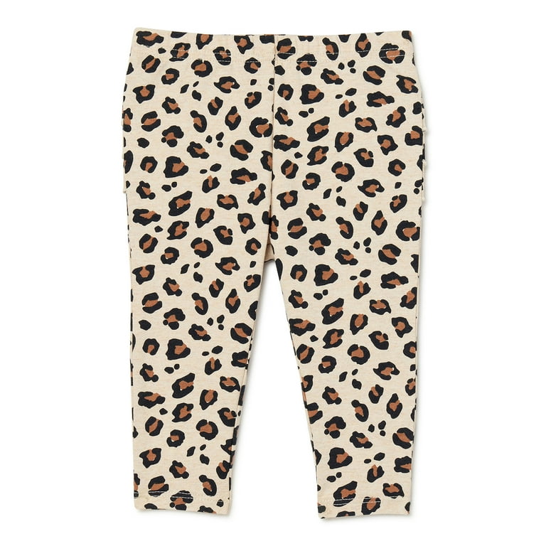 Garanimals Baby Girls Leopard Print Ruffle Leggings Sizes 0 3M 24M Walmart