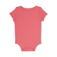 Garanimals Baby Girls’ Pointelle Bodysuit with Short Sleeves, Sizes 0M24M