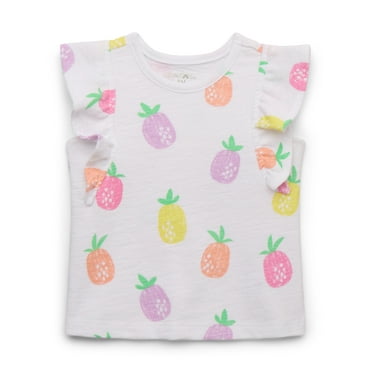 Garanimals Baby Girls Print Flutter Tank Top, Sizes 0M-24M