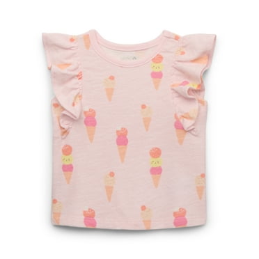 Garanimals Baby Girls Print Flutter Tank Top, Sizes 0M-24M
