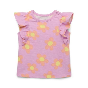 Garanimals Baby Girls Print Flutter Tank Top, Sizes 0M-24M