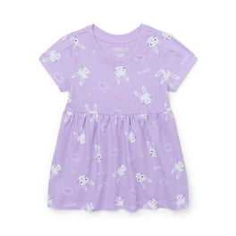 Garanimals Baby Girl Short Sleeve Stripe Dress, Sizes 0-24 Months