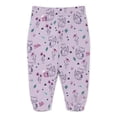 thumbnail image 1 of Garanimals Baby Girls Printed Fleece Joggers, Sizes 6M-24M, 1 of 4